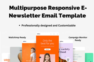 design corporate email newsletter template