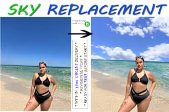 do image background sky replacement or change perfectly