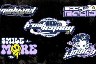 design y2k style streetwear logo