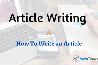 write scientific research based articles