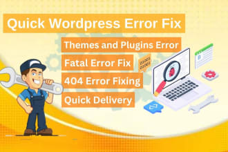 fix wordpress bug, wordpress error or any woocommerce issue