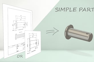 make a 3d cad model from your sketch or drawing
