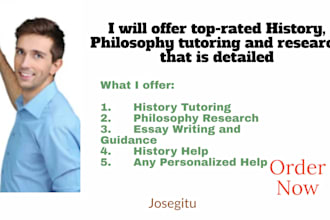 offer top rated history, and philosophy tutoring that is detailed