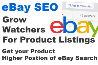do ebay SEO gain watchers for listings