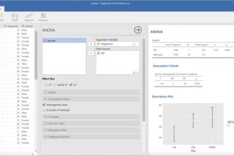 do statistical analysis with jamovi