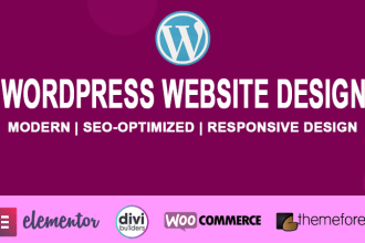 design and create modern responsive wordpress website