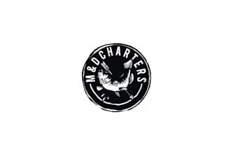 design fantastic bow fishing charter logo