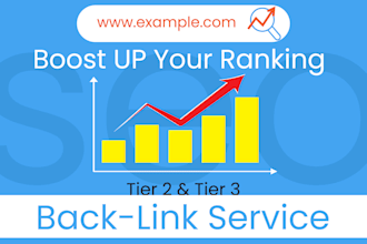 provide tier2 or tier 3 backlinks to boost your ranking
