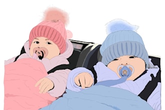 create digital illustrations for you
