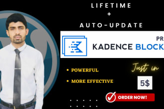 install updatable kadence pro theme and kadence blocks pro plugins