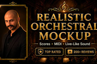 create realistic orchestral mockup for your musics