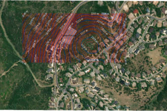 create contour map using gis and deliver in required format