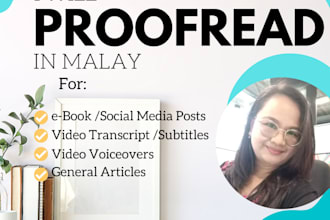 review and proofread your malay language text fast