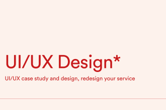 do ui ux design case study and design, redesign your service, saas, CRM