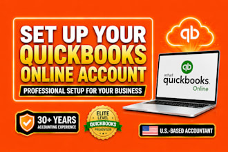 professionally set up quickbooks online accounts