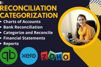 do categorization and reconciliation in quickbooks and xero