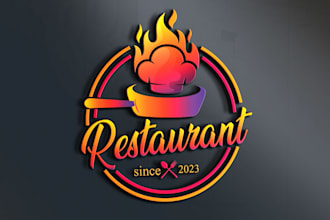 design modern catering food, bakery, restaurant, BBQ and business logo