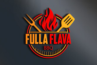 create restaurant, food ,bbq ,fast food, for  business logo