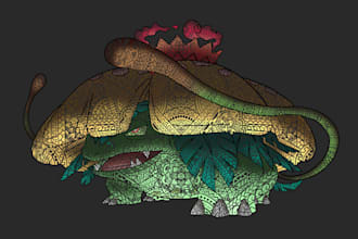 design a pokemon tribal tattoo