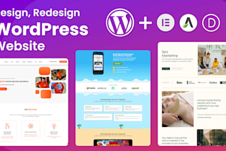 design and develop a responsive wordpress website
