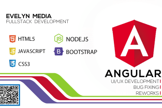 develop angular javascript html5 css application from photoshop figma adobe xd