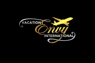 create a timeless beautiful travel and hotel logo