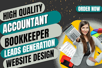 generate accountant bookkeeper leads accountant bookkeeper website design
