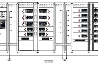 design distribution panel and wiring diagram in autocad