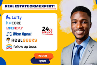 setup lofty CRM kvcore follow up boss boldtrail real estate CRM and idx websites