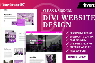 design a unique wordpress website using divi builder