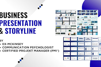 optimize storyline and create powerpoint slides as ex mckinsey