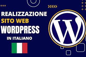 realizzazione sito web wordpress in italiano