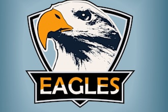 do make an modern custom eagle logo