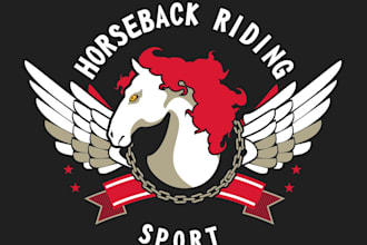 design modern awesome horse logo