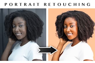 do natural beauty and editorial portrait retouching