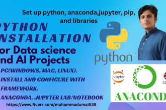 install python, anaconda, and all its environment on your PC