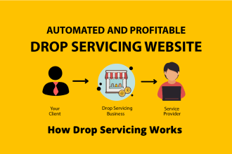 build automatic drop service or dropservicing website