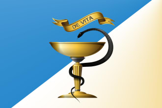 design medicine logo in high definition