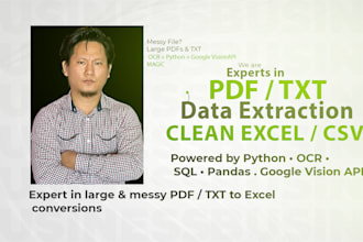 convert pdf to excel, txt to excel