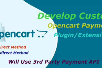develop custom opencart payment extension plugin