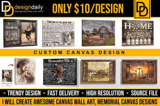 create awesome canvas wall art, poster, flyer designs