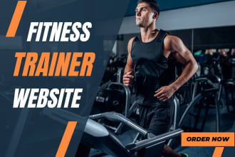 develop fitness, gym, sports, personal trainer website