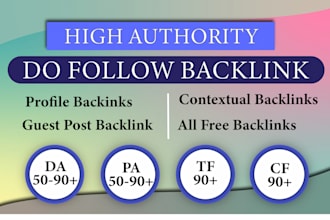 provide dofollow link building with white hat backlinks service