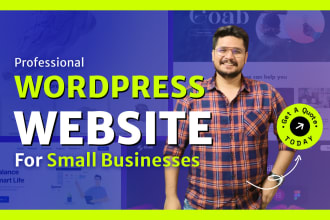 design professional wordpress website for small business