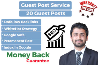 publish 20 articles on 90 da dofollow guest post sites