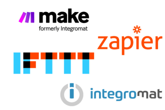 help you to set up IFTTT, integromat make, zapier