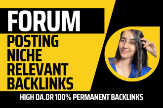do high authority forum posting and comment backlinks
