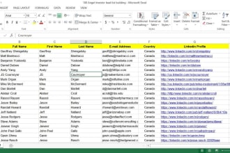 collect email address, website, phone number, data entry and lead generation