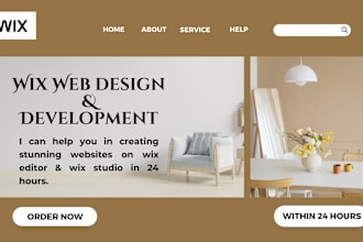 design redesign and develop your wix website in 24 hours