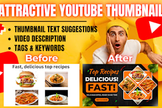 design pizza and food youtube thumbnails that boost views